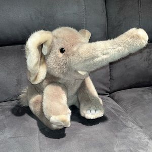 fiesta 10" gray elephant stuffed animal plush toy